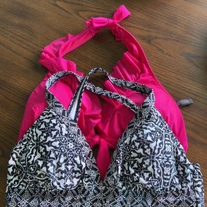2 bikini tops.  Kenneth Cole and 24 & ocean